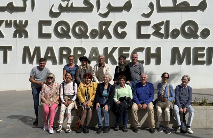 Die Freunde und Förderer des Museum Ratingen bei der Ankunft in Marrakesch. Foto: Thomas Pokladek