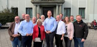 Björn Kerkmann (M.) soll für die CDU ins Rennen um das Bürgermeisteramt gehen. Foto: CDU