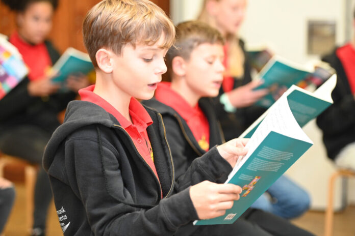 Sänger der Jungen Kantorei. Foto: Sebastian Sehr