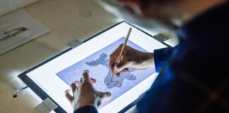Ein Comic-Workshop findet im Museum statt. Foto: Museum