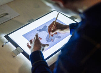 Ein Comic-Workshop findet im Museum statt. Foto: Museum