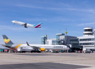 Flugzeuge am Düsseldorfer Airport. Foto: Flughafen Düsseldorf / Andreas Wiese