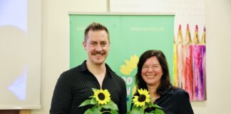 Ophelia Nick und Dirk Niemeyer treten für die Grünen im Kreis Mettmann an. Foto: Grüne