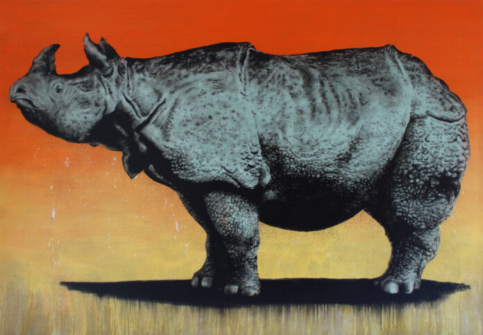 Stefan à Wengen, The Power of Love, 2013, Acryl auf Leinen, 180 x 260 cm; © Stefan à Wengen 2024