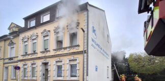 In diesem Gebäude an der Küpperstraße hat es gebrannt. Foto: Feuerwehr Velbert