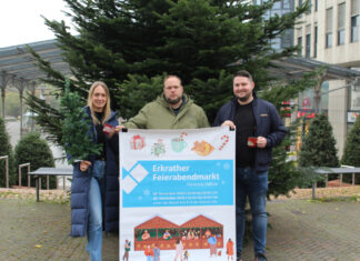 vorweihnachtlichen Feierabendmarkt in Alt-Erkrath. Foto: Stadt Erkrath