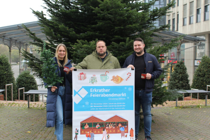 vorweihnachtlichen Feierabendmarkt in Alt-Erkrath. Foto: Stadt Erkrath