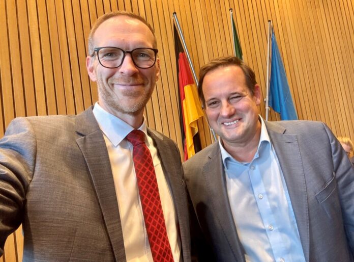 Mehrheitlich gewählt: Jan Heinisch und Thorsten Schick haben die Mitglieder hinter sich. Foto: CDU