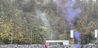 Zum Spiel gegen den Wuppertaler SV waren zahlreiche MSV-Anhänger angereist. Foto: Volkmann