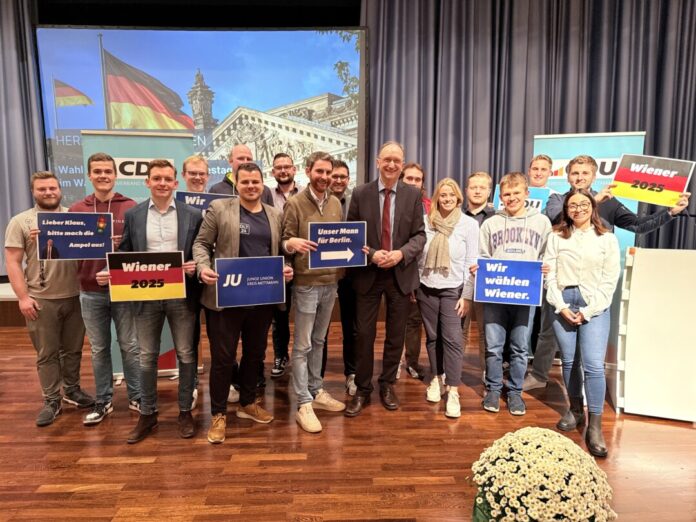 Die Junge Union im Kreis Mettmann unterstützt den Bundestagsabgeordneten Klaus Wiener bei seiner erneuten Kandidatur. Junge Union Kreis Mettmann