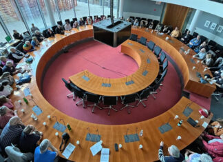 Das Forum Ehrenamt 2023 in einem Ausschusssaal des Bundestages Foto: Büro Griese