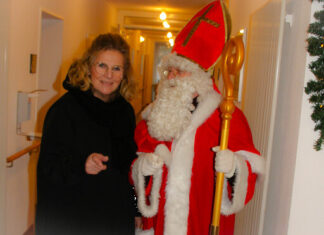 Der Nikolaus war im Haus Bavier zu Gast. Foto: Diakonie im Kirchenkreis Düsseldorf-Mettmann