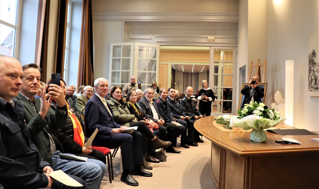 Vor dem Festakt im Rathaus von Le Quesnoy. Foto: Stadt Ratingen