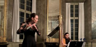 Das Duo Zagara spielte im Gartensaal. Foto: LVR