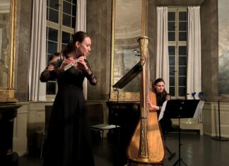 Das Duo Zagara spielte im Gartensaal. Foto: LVR