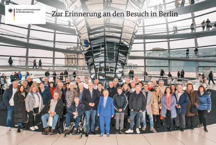 Eine Reise durch Geschichte und Gegenwart erlebte eine Gruppe aus dem Kreis Mettmann. Foto: Bundespresseamt