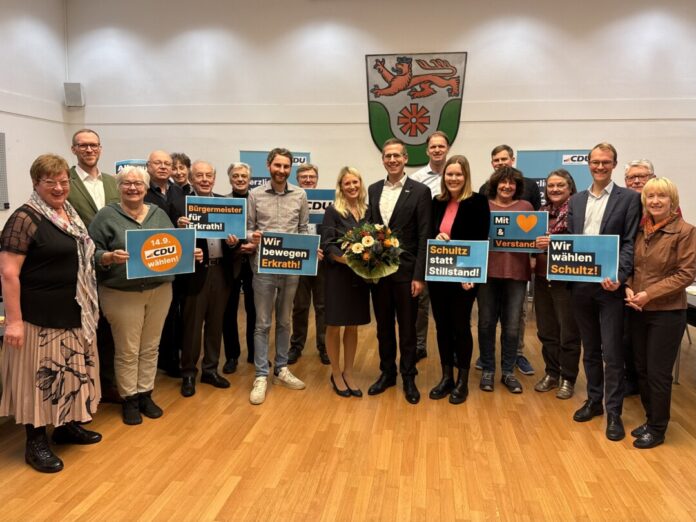 Die CDU Erkrath ihren amtierenden Bürgermeister Christoph Schultz für die Wahl nominiert. Foto: CDU