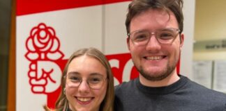 Hannah Hammer und Felix Blossey bilden die Doppelspitze der Jusos im Kreis Mettmann. Foto: Jusos Kreis Mettmann
