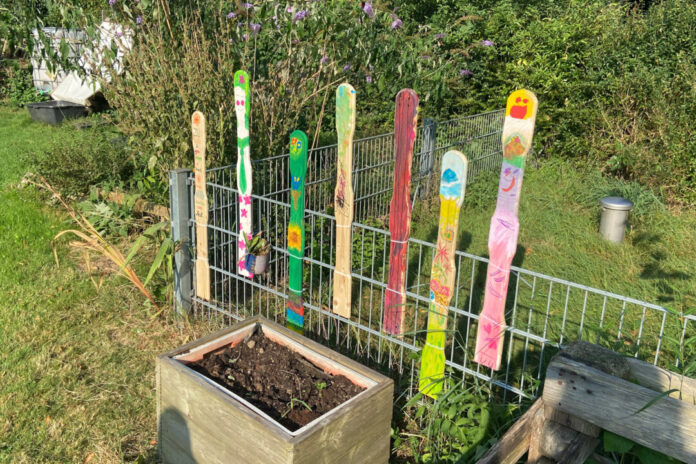 Viele bunte Akzente gibt es im Gemeinschaftsgarten zu sehen. Foto: Caritas