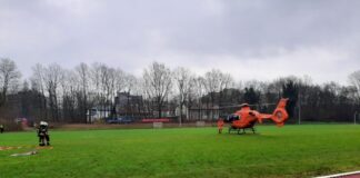 "Christoph 3" landete in Erkrath. Foto: FW Erkrath