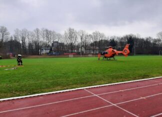 "Christoph 3" landete in Erkrath. Foto: FW Erkrath