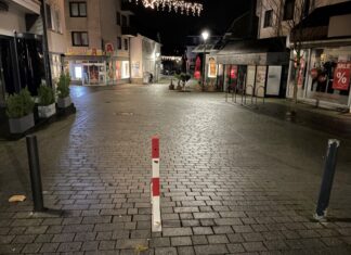 Die Klapp-Poller in der Freiheitstraße können jetzt einfacher bedient werden. Foto: Kreisstadt Mettmann