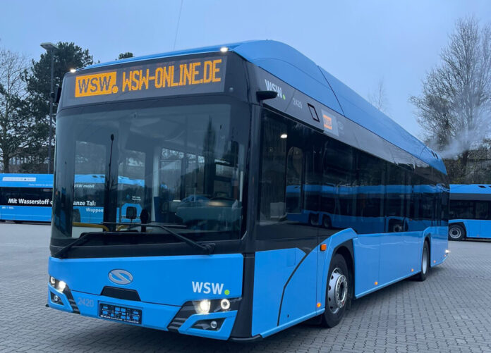 Die Fahrzeugflotte ergänzen die Stadtwerke durch 32 neue Wasserstoffbusse. Foto: WSW