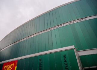 Die neue Solar-Fassade des Neanderthal-Museums. Foto: Kreis ME