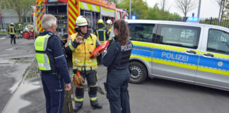 In der Stadt kam es zu einem Blaulichteinsatz Foto: Polizei
