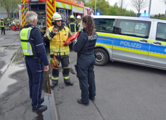In der Stadt kam es zu einem Blaulichteinsatz Foto: Polizei