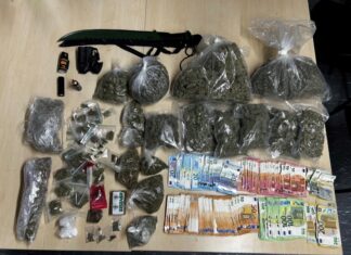 Das Ergebnis der Wohnungsdurchsuchung in Essen. Foto: Polizei