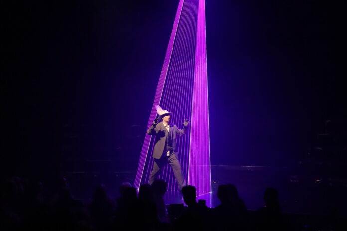 Pascal Kozuch sorgte mit seiner Lasershow für eines der Highlights. Foto: Volkmann