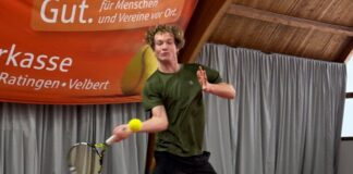Der 19-jährige Matthieu Wehner gewann sein Einzel an Position zwei souverän mit 6:1, 6:2 für den Netzballverein. Foto: privat