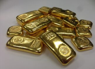Kleine Goldbarren sind zu sehen. Foto: pixabay
