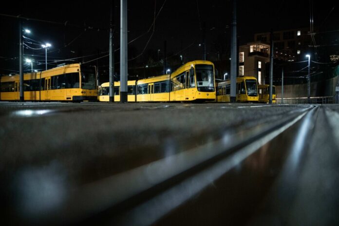 Straßenbahn im Ruhrbahn-Betriebshof entgleist