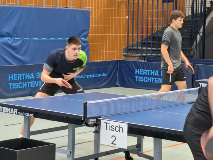 Anton Limonov (hier beim Spiel in Berlin) sorgt für die wichtige 4:2-Führung. Foto: SV Union