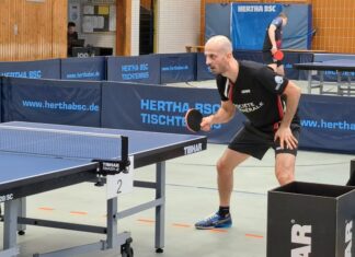 Der Velberter Spieler Constantion Cioti blieb am Spieltag ungeschlagen. Foto: SV Union Velbert