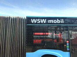 Ein Bus der WSW Mobil ist zu sehen. Foto: Volkmann