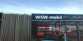 Ein Bus der WSW Mobil ist zu sehen. Foto: Volkmann