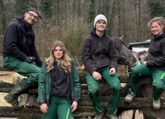 Frederick Hagemeister, Juliana Staschewski, Leo Ehrenstein und Amelie Golbach. Foto: Kreis ME