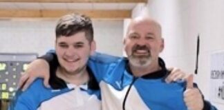 David Burggräf und Thorsten Jentsch von den Wülfrather Sportkeglern. Foto: Privat