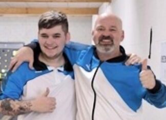 David Burggräf und Thorsten Jentsch von den Wülfrather Sportkeglern. Foto: Privat
