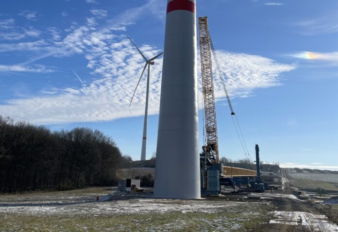 Die neuen Anlagen im Windpark Birkenkopf. Foto: KMW