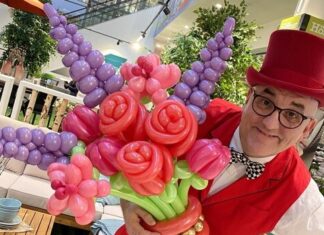 Mister Jack schickt die RRZ-Gäste in den Frühling. Foto: Mr.Jack Balloon Artist