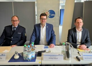 Vor Ort in Mettmann hatten die Kreispolizeibehörde die Kriminalitätsstatistik vorgestellt. Foto: Alexander Heinz