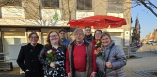 Im vergangenen Jahr standen Vertreterinnen und Vertreter der SPD in der Innenstadt - auch dieses Jahr wird es die Aktion zum Frauentag geben. Foto: SPD Wülfrath