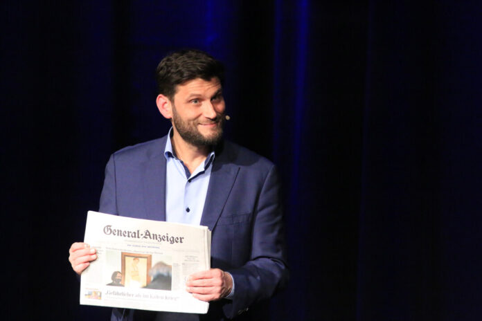 Christian Ehring mit „Stand jetzt“: Satire für eine Welt im Ausnahmezustand. Foto: Harald Kirsch