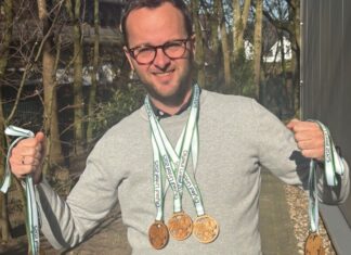 Die Medaillen für den Citylauf sind eingetroffen, Foto: TuS 08 Lintorf