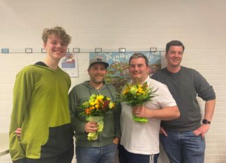 Jordan Nosbers, Martin Fröhlich, Heiko Dietrich, Leonard Commandeur. Foto: Stadt Wülfrath