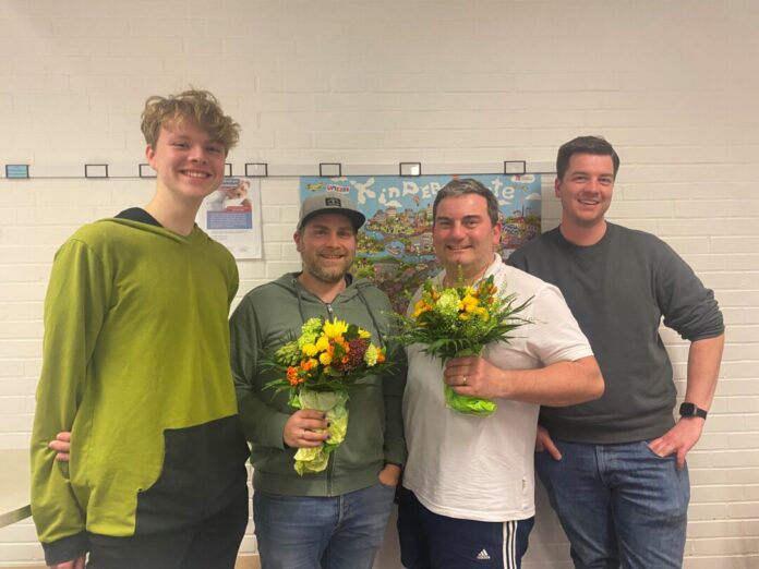 Jordan Nosbers, Martin Fröhlich, Heiko Dietrich, Leonard Commandeur. Foto: Stadt Wülfrath